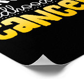 Heilung des Krebsbewusstseins bei Kindern Poster (Ecke)