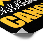 Heilung des Krebsbewusstseins bei Kindern Poster (Ecke)