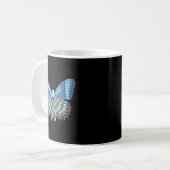 Heilung Diabetes Butterfly Kaffeetasse (Vorderseite Links)