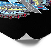 Heilung Diabetes Butterfly Poster (Ecke)