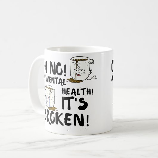 Heilung durch Brokenness Kaffeetasse (Vorderseite Links)