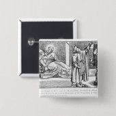 Heilung durch die Fürbitte eines Heilens Button (Vorne & Hinten)