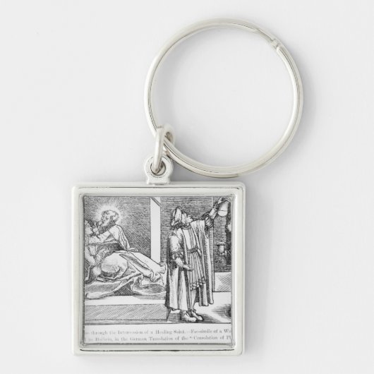 Heilung durch die Fürbitte eines Heilens Schlüsselanhänger (Vorne)