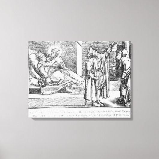 Heilung durch die Fürsprache einer Heilung Leinwanddruck (Vorderseite)