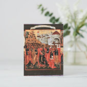 Heilung einer Blutung Frau Orthodox Christlich Postkarte (Stehend Vorderseite)