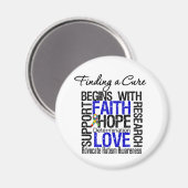 Heilung für Autismus Magnet (Vorderseite/Rückseite)