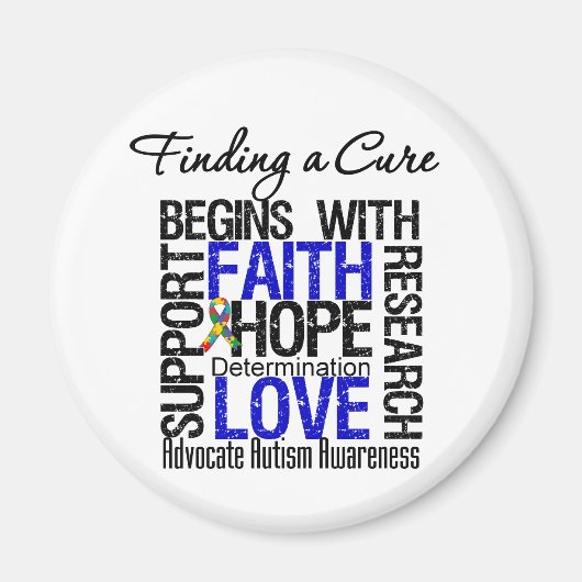 Heilung für Autismus Magnet (Vorne)