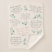 Heilung Gebet Bibel Verse Christliche Geschenktafe Sherpadecke (Vorderseite)