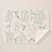 Heilung Gebet Bibel Verse Christliche Geschenktafe Sherpadecke (Vorderseite (Horizontal))