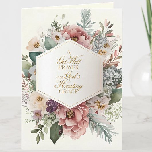 Heilung Gebet Blume Jungfrau Mary Karte