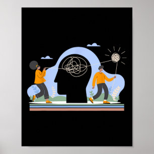 Heilung Gehirn psychische Gesundheit Sensibilisier Poster