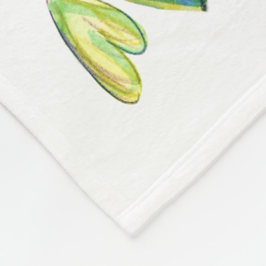 Heilung Herz Chemo Blanket Fleecedecke (Ecke)