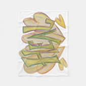 Heilung Herz Word Kunst weich Chemo Fleece Decken (Vorderseite)