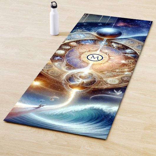 Heilung Himmelsspirituelle Wave Monogramm Yogamatte