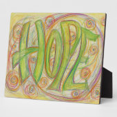 Heilung Hoffnung Inspiration Word Art Print Plaque Fotoplatte (Seite)