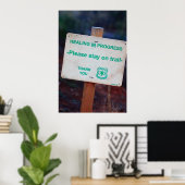 Heilung im Gange Poster (Heimbüro)