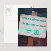 Heilung im Gange Postkarte (Vorne/Hinten)