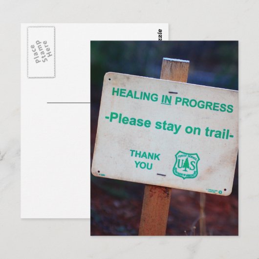 Heilung im Gange Postkarte (Vorne/Hinten)