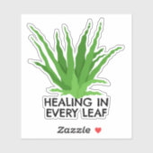 Heilung in jedem Leaf Aloe Vera Aufkleber (Blatt)