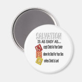 Heilung ist einfach wie ABC Magnet (Vorderseite/Rückseite)