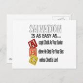 Heilung ist einfach wie ABC Postkarte (Vorne/Hinten)