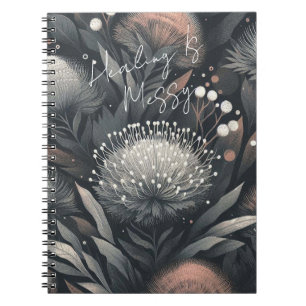 Heilung ist gesellig - Botanische Kunst in der Nac Notizblock