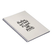 Heilung ist nicht laut - Minimalistisches emotiona Notizblock (Rechte Seite)