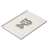 Heilung ist nicht laut - Minimalistisches emotiona Notizblock (Linke Seite)