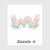 Heilung ist nicht linear - Bewusstsein für psychis Aufkleber (Blatt)