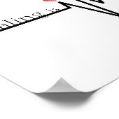 Heilung ist nicht linear - Bewusstsein für psychis Poster (Ecke)