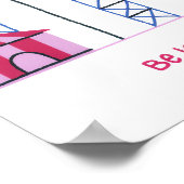 "Heilung ist nicht linear" Gesundheitsbewusstseins Poster (Ecke)