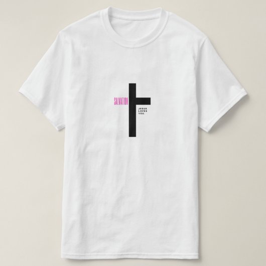 Heilung Jesus Liebe Kreuztee, minimalistisches Des T-Shirt (Design vorne)