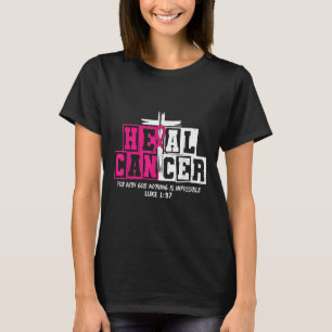 Heilung Krebs Jesus Christlich rosa Brustkrebs Awa T-Shirt