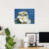 Heilung Kümmernd Pflegeplakate Blauer Himmel Blühe Poster (Heimbüro)
