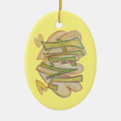 Heilung Kunst, Dichtung und Musik Keramik Ornament (Vorne)