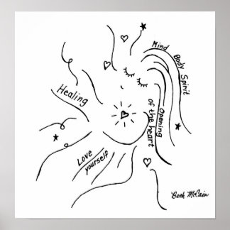 'Heilung'-Leinwand Poster