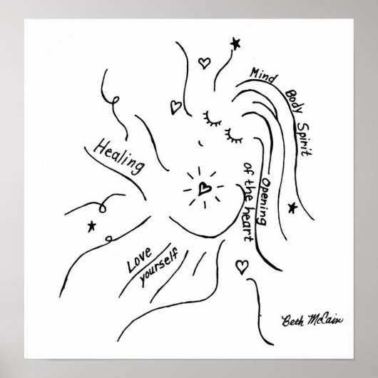 'Heilung'-Leinwand Poster (Vorne)