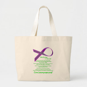 Heilung Leiomyosarcoma Taschen-Tasche Jumbo Stoffbeutel