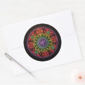 Heilung Mandala Runder Aufkleber (Umschlag)