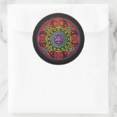 Heilung Mandala Runder Aufkleber (Tasche)