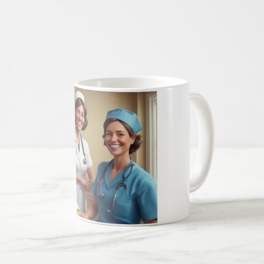 Heilung mit Lächeln Tasse: Freude mit jedem Si ver Kaffeetasse (VorderseiteRechts)