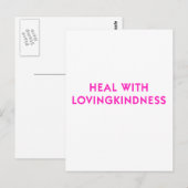 Heilung mit Liebe Postkarte (Vorne/Hinten)