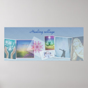 Heilung mit Liebe, Reiki Heiler sammeln Plakat