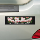 Heilung Parkinsons rosa Tulpen Autoaufkleber (Auf Auto)
