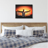 Heilung - Premium Wrapped Canvas (Glanz) Leinwanddruck (Insitu (Schlafzimmer))