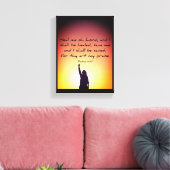 Heilung - Premium Wrapped Canvas (Glanz) Leinwanddruck (Insitu (Wohnzimmer))