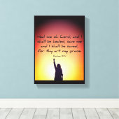 Heilung - Premium Wrapped Canvas (Glanz) Leinwanddruck (Insitu (Holzboden))