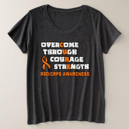 HEILUNG...RSD/CRPS GROßE GRÖßE T-Shirt (Design vorne)