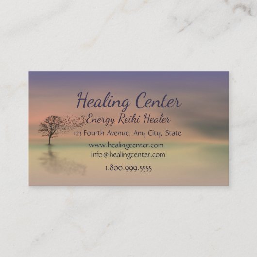 Heilung Ruhe Friedliche benutzerdefinierte Visiten Visitenkarte (Vorderseite)