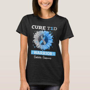 Heilung T1D Diabetes-Bewusstsein Typ 1 Insulin Bau T-Shirt